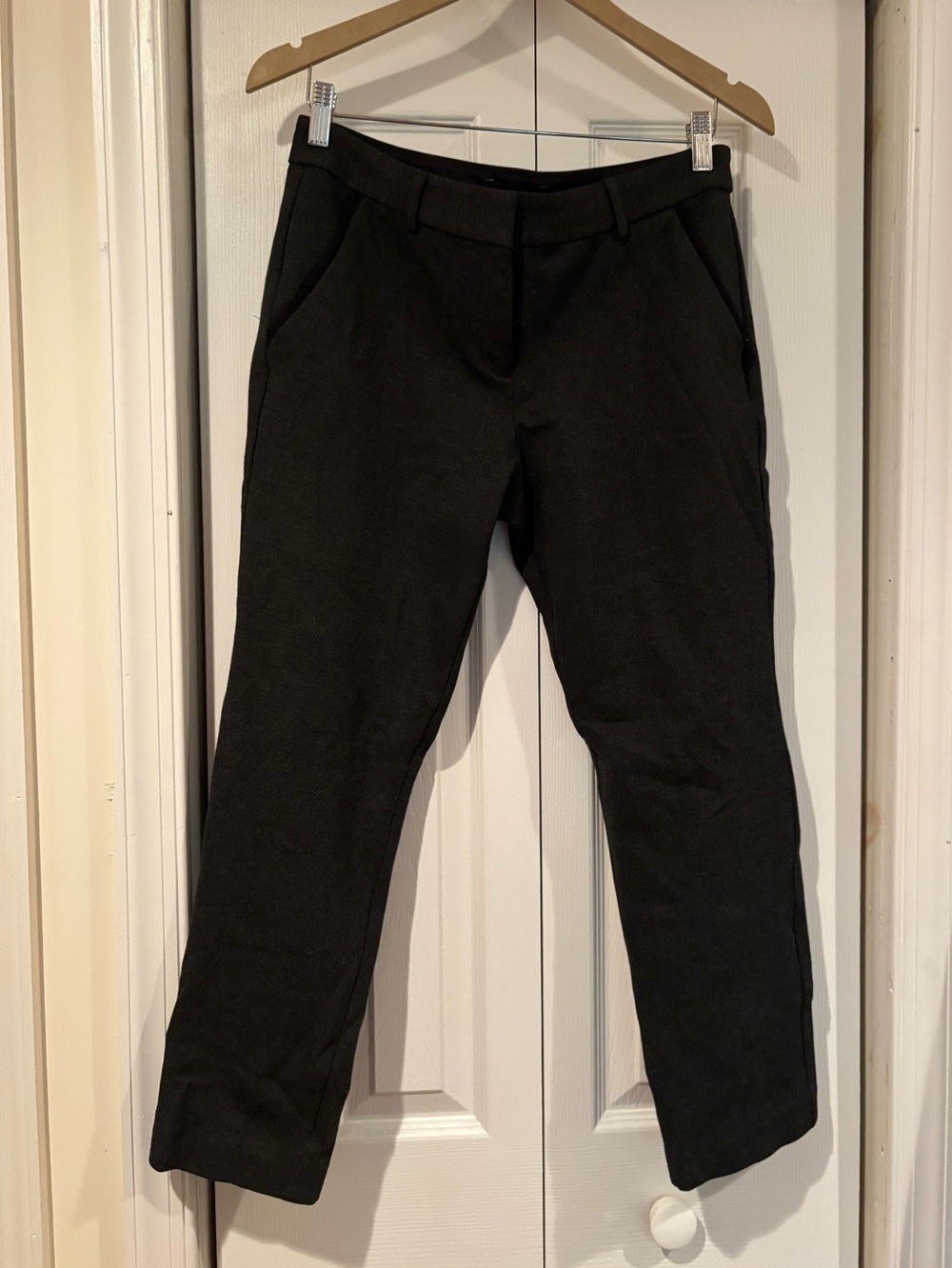 Express Columnist Stretch Ankle Pants – Mid Rise 8R Gray Work Trousers